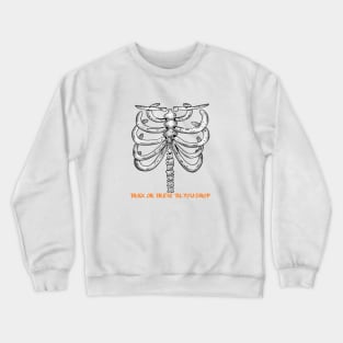 Trick or Treat 'Til You Drop Halloween Crewneck Sweatshirt